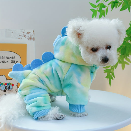RAPAIDE 1pc Breathable Dinosaur Pet Pajamas for Dogs and Cats - Cute Loungewear for Comfortable Rest and Play