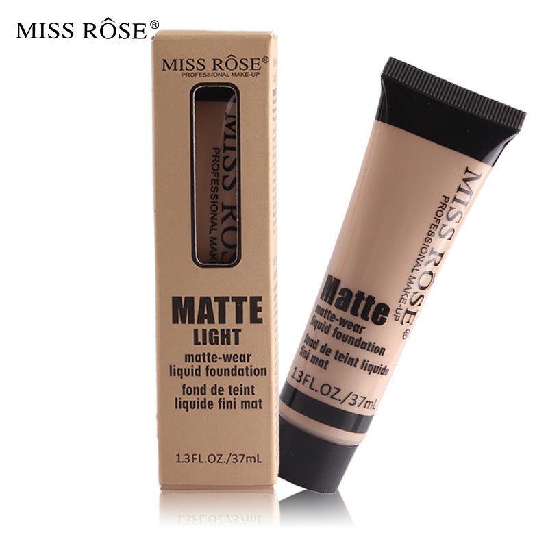 MISS ROSE 37ml Matte Moisturising Cream Liquid Foundation