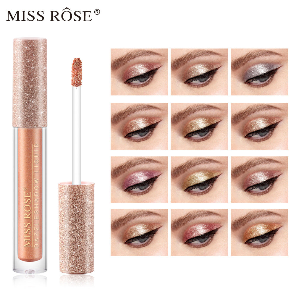 MISS ROSE Lazy Style Pearlescent Glitter Sequins Liquid Eye Shadow