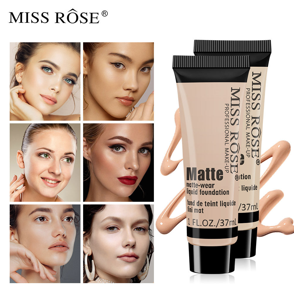 MISS ROSE 37ml Cream Based Concealer Liquid Foundation