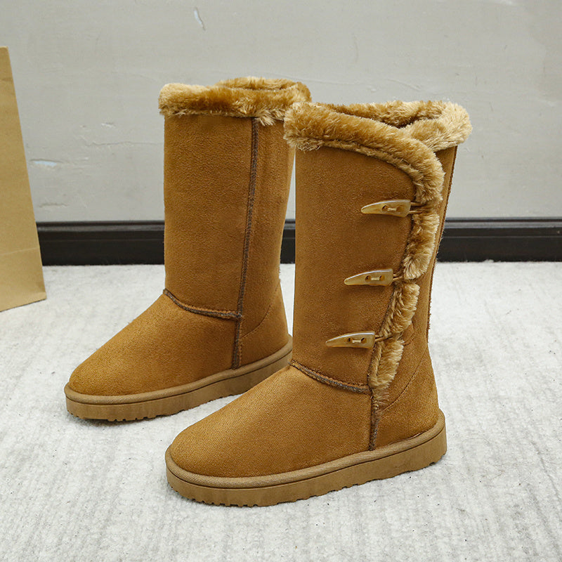 HAERIN Faux Fur Lined Winter Boots