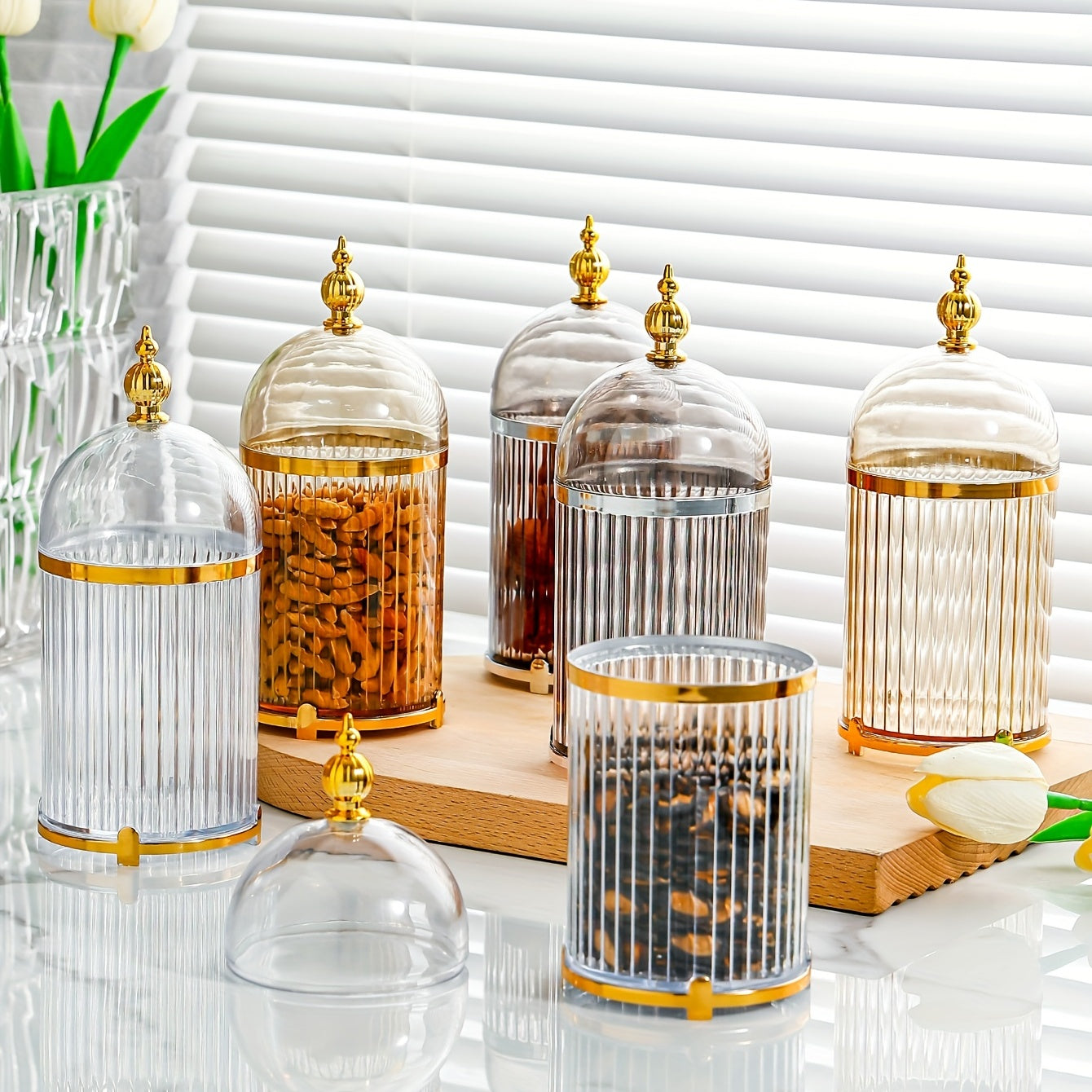 1pc Stylish and Functional Spice and Fruit Storage Jars