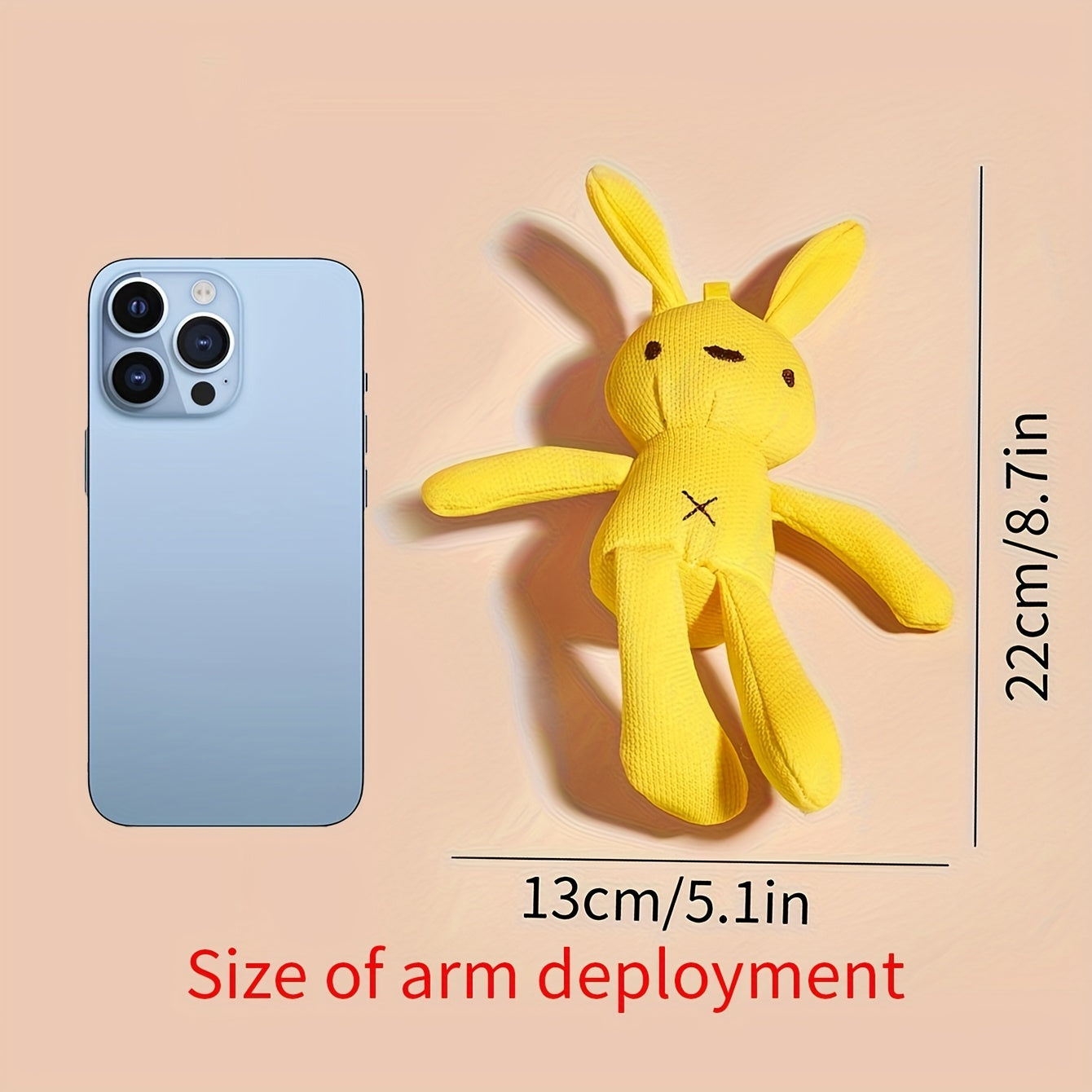 1pc Random Color Rabbit Design Pet Grinding Teeth Plush Toy, Durable Chew Toy For Dog Interactive Supply