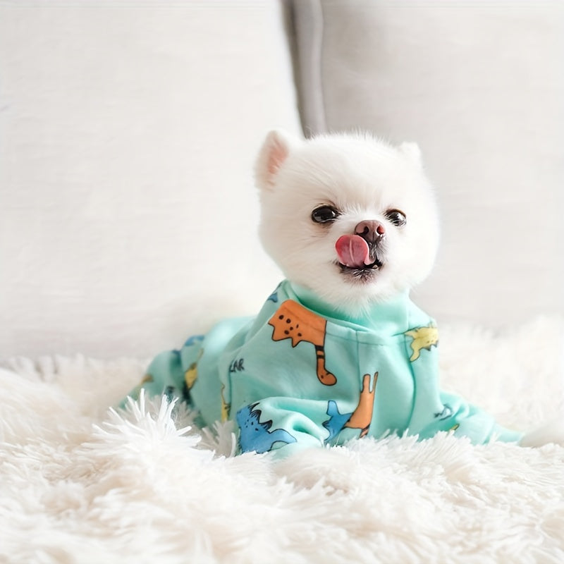 RAPAIDE 1pc Cute Animals Graphic Pet Jumpsuit Breathable Dog Loungewear For Dog And Cat Summer Party Clothes