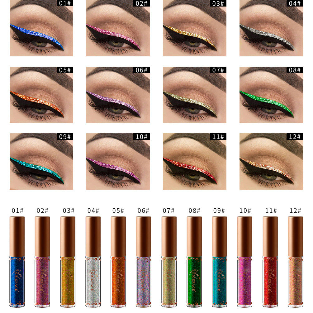 NICEFACE Metallic Color Shiny High Gloss Pearlescent Eyeliner