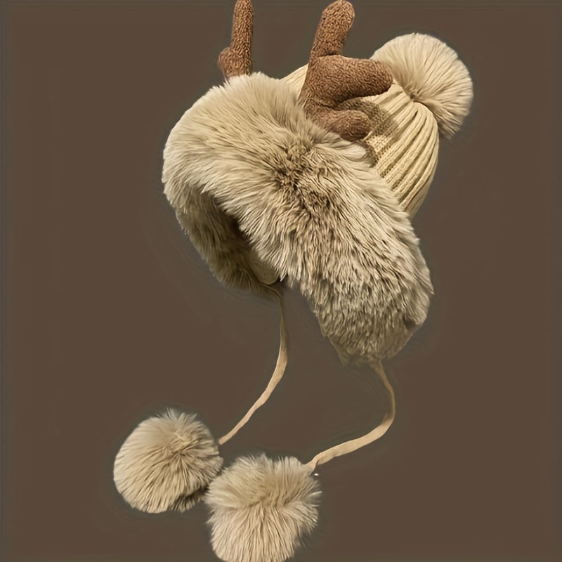 MINJI Dear Ear Faux Fur Winter Hat