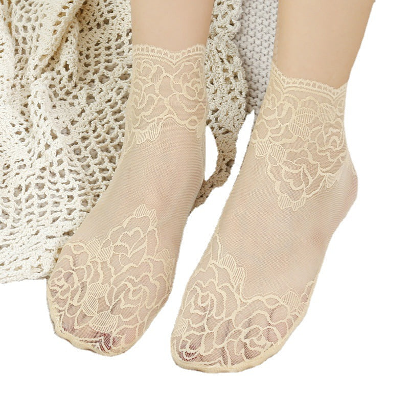 RIRI Floral Lace Socks