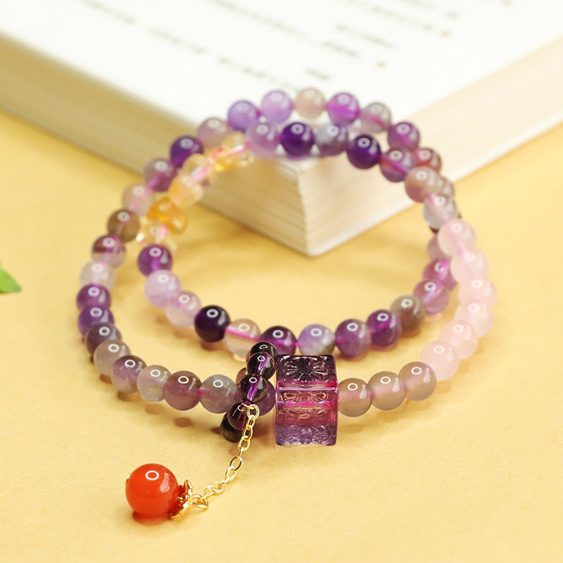爱 Ai Aurora Purple Crystal Bracelet