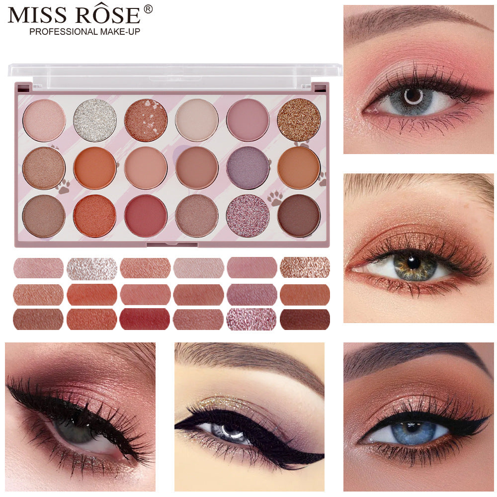 MISS ROSE 18 Colors Palettes Earthly Eye Shadow