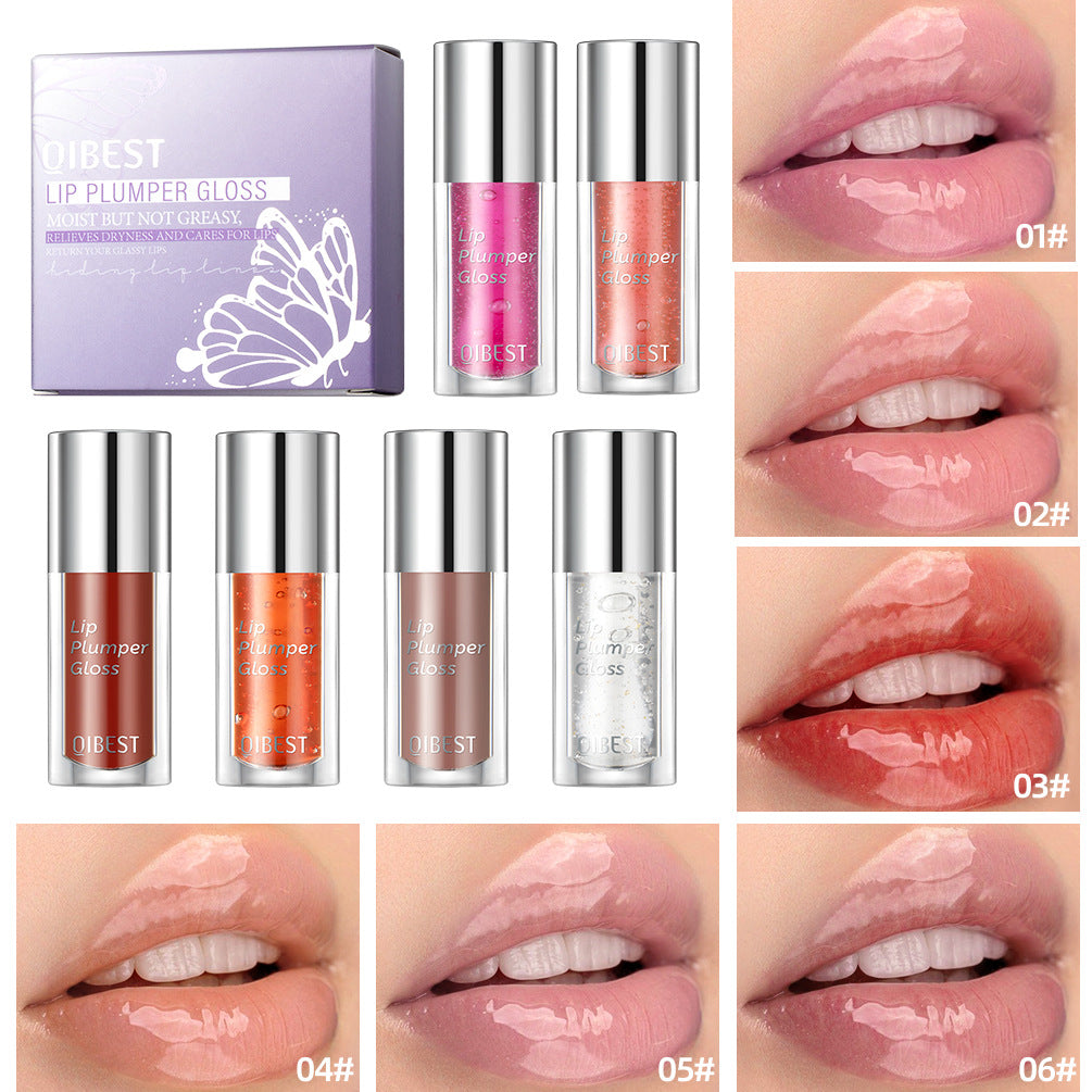 QIBEST 6 Colors Long Lasting Hydration Moisturising Lip Gloss