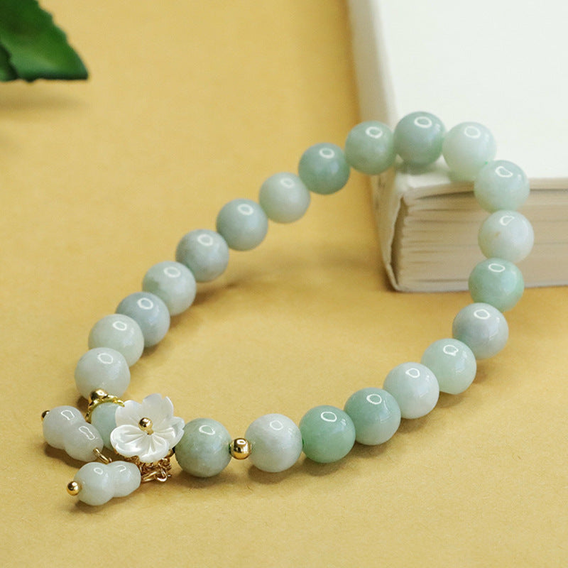 花开富贵 Fugui Myanmar Jade Bracelet