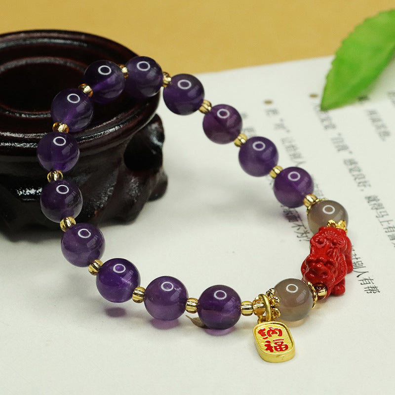 纳福 Na Fu Purple Crystal Bracelet