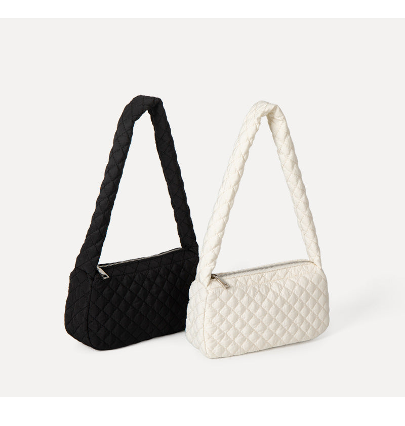 JISOO Nylon Linger Square Bag Fashion Versatile Niche Design Underarm Bag