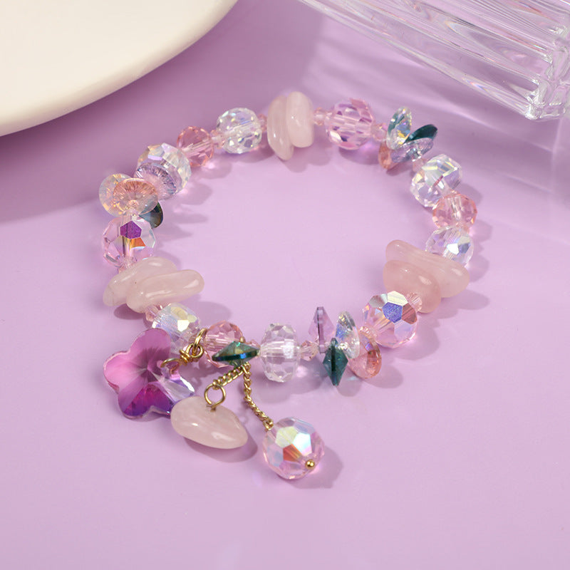 爱 Ai Pink Crystal Bracelet