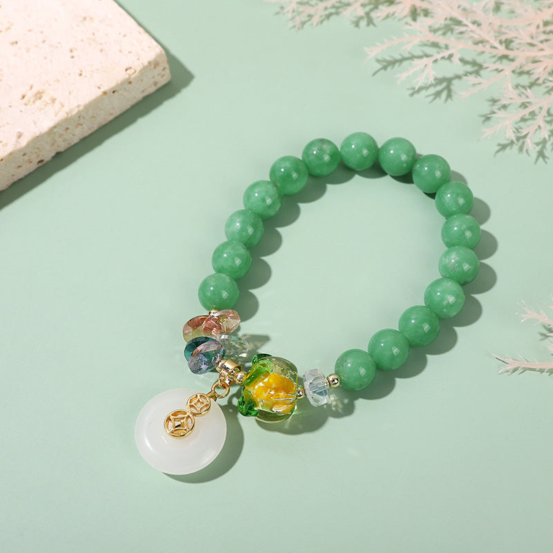 运 Lucky Green Crystal Bracelet