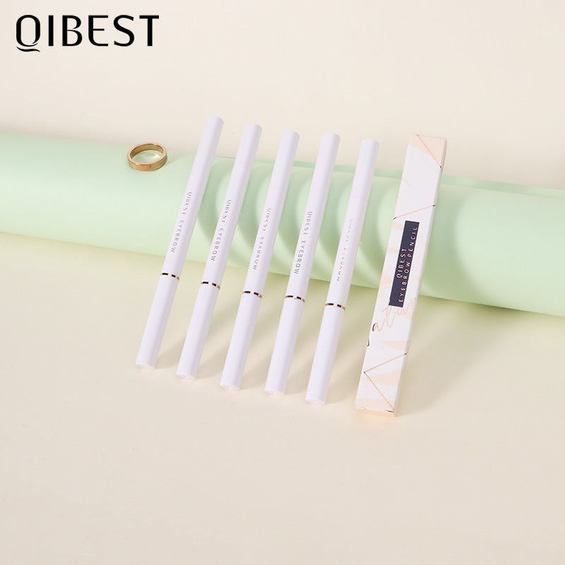 QIBEST Double Headed Waterproof Color Dyed Eyebrow Pencil