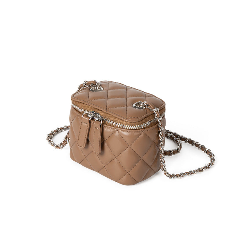 LISA Denim Cosmetic Shoulder Box Bag