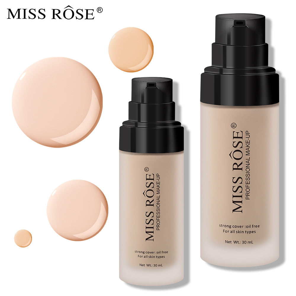 MISS ROSE 30ml Nude Cover Defects Brighten Foundation