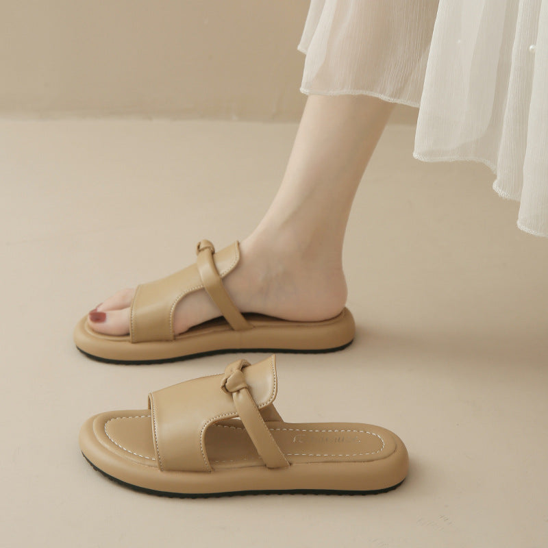 JISOO Classic Flat Top Sandal