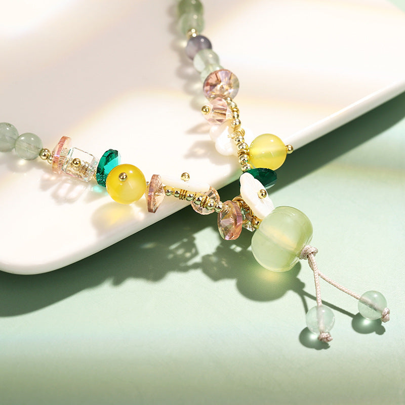 福 Blessing Green Crystal Bracelet
