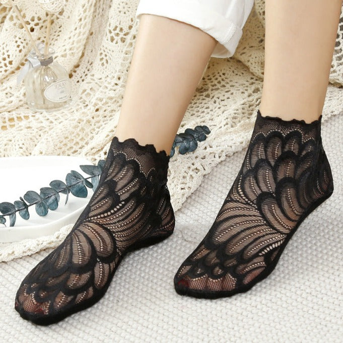 RIRI Swan Lace Socks
