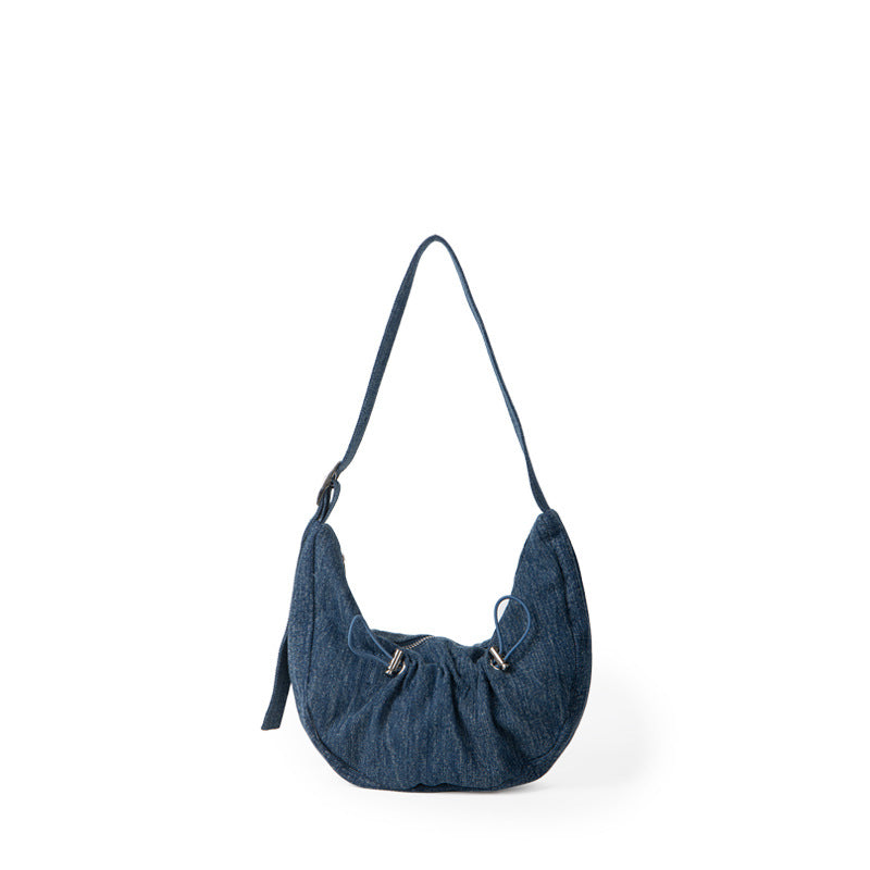 LISA Klein Blue Denim Underarm Shoulder Bag