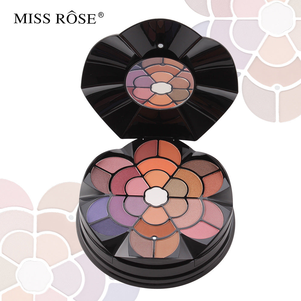 MISS ROSE Floral Blossom Disc Style Makeup Box Set