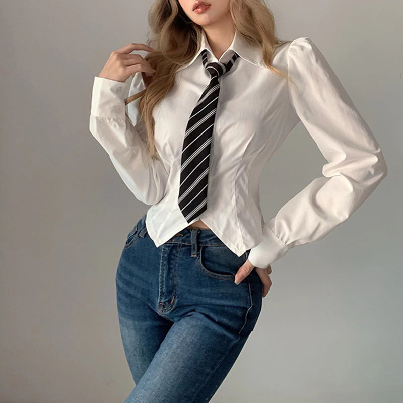 JENNIE American Hot Girls INS Style Long Sleeve Shirt