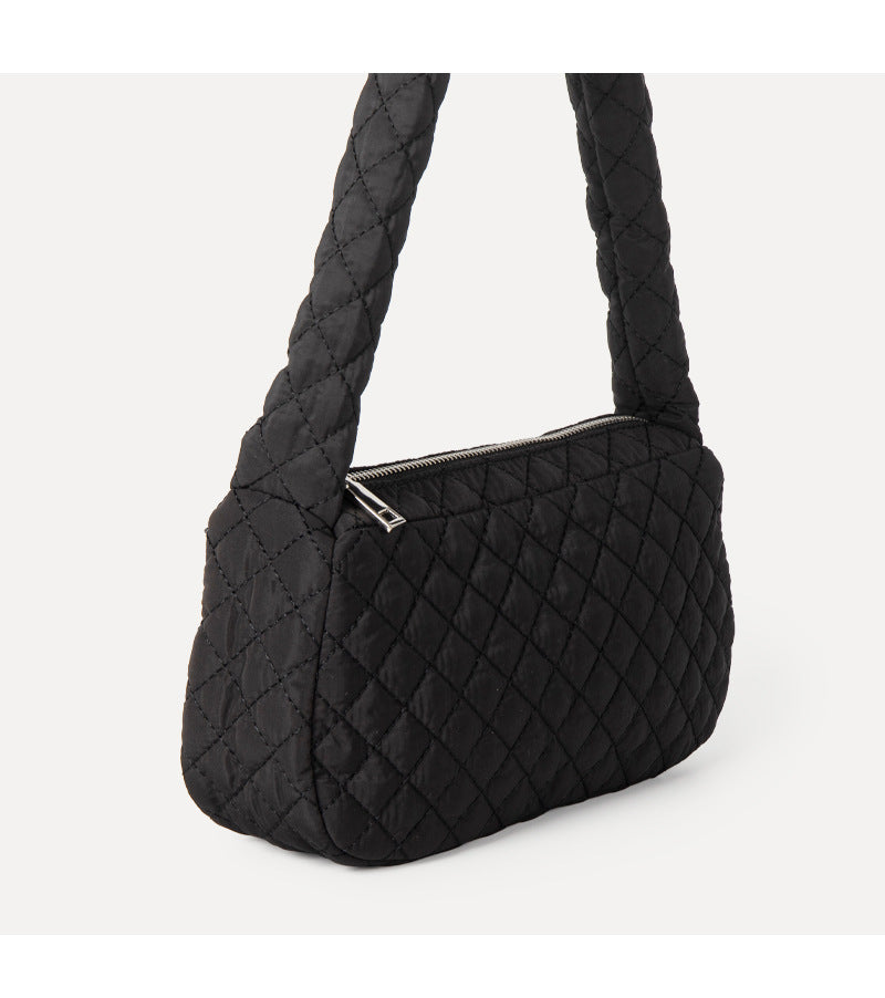 JISOO Nylon Linger Square Bag Fashion Versatile Niche Design Underarm Bag