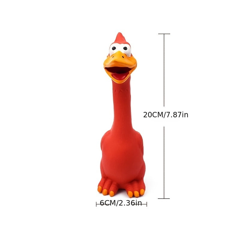 Bite-Resistant Molar Latex Venting Chicken Pet Toy - The Perfect Screaming Companion for Your Pet!