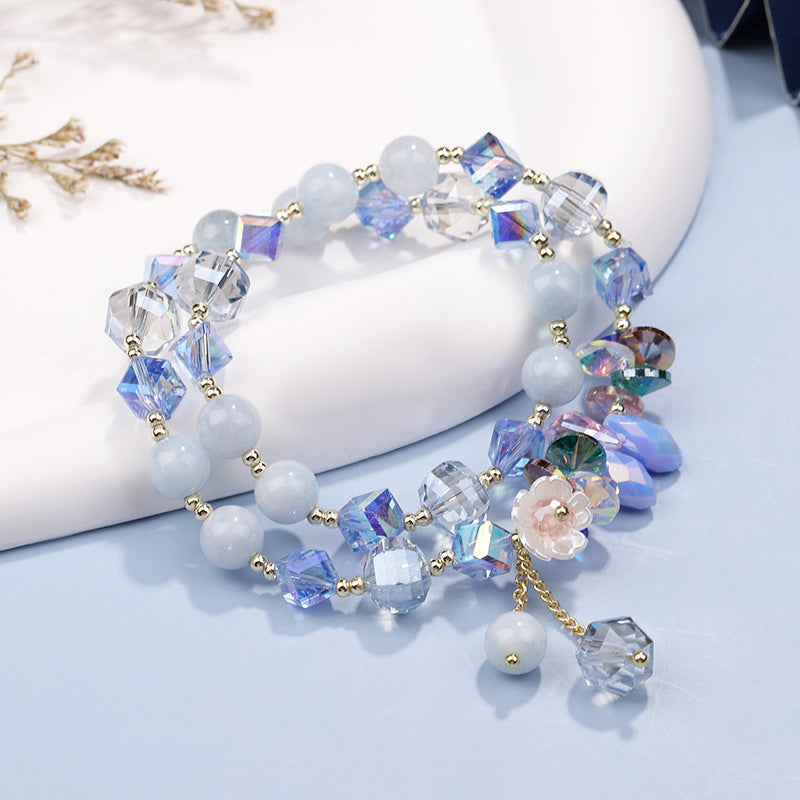 疗愈 Healing Aquamarine Crystal Bracelet