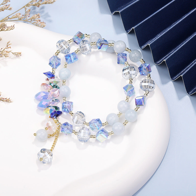 疗愈 Healing Aquamarine Crystal Bracelet